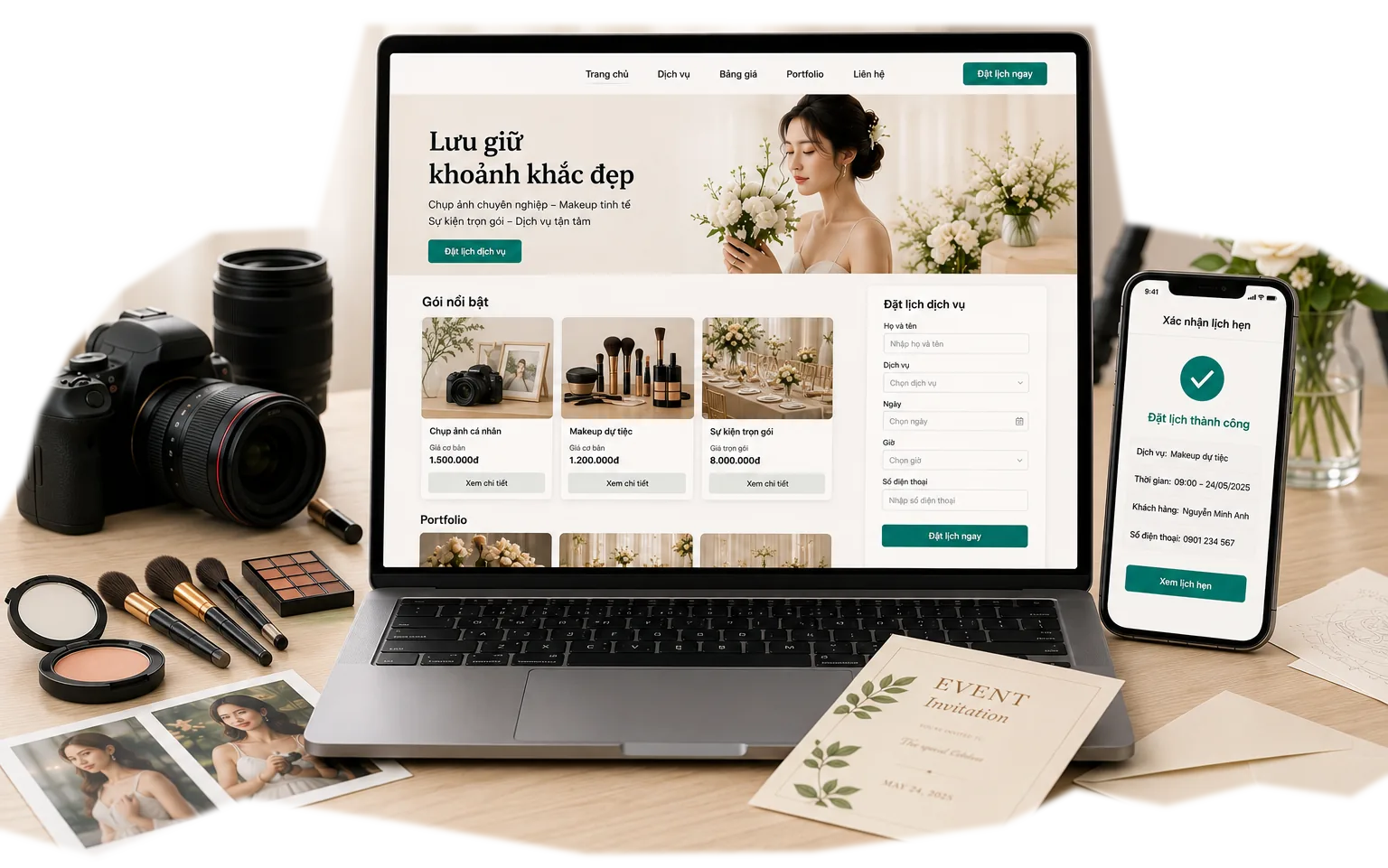 Trang giới thiệu dịch vụ